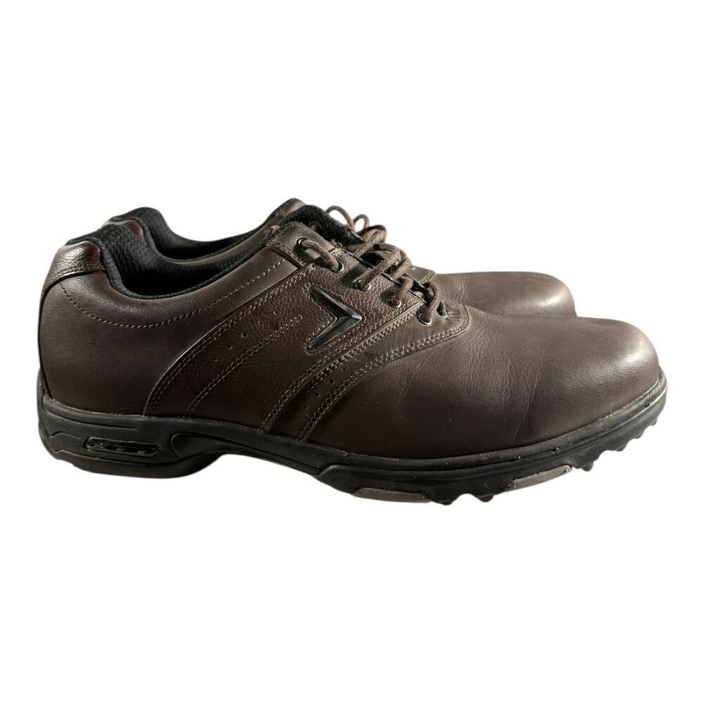 Callaway Golf Men’s XTT LT Saddle Shoes Brown Leather Size 13 - Picture 5 of 10